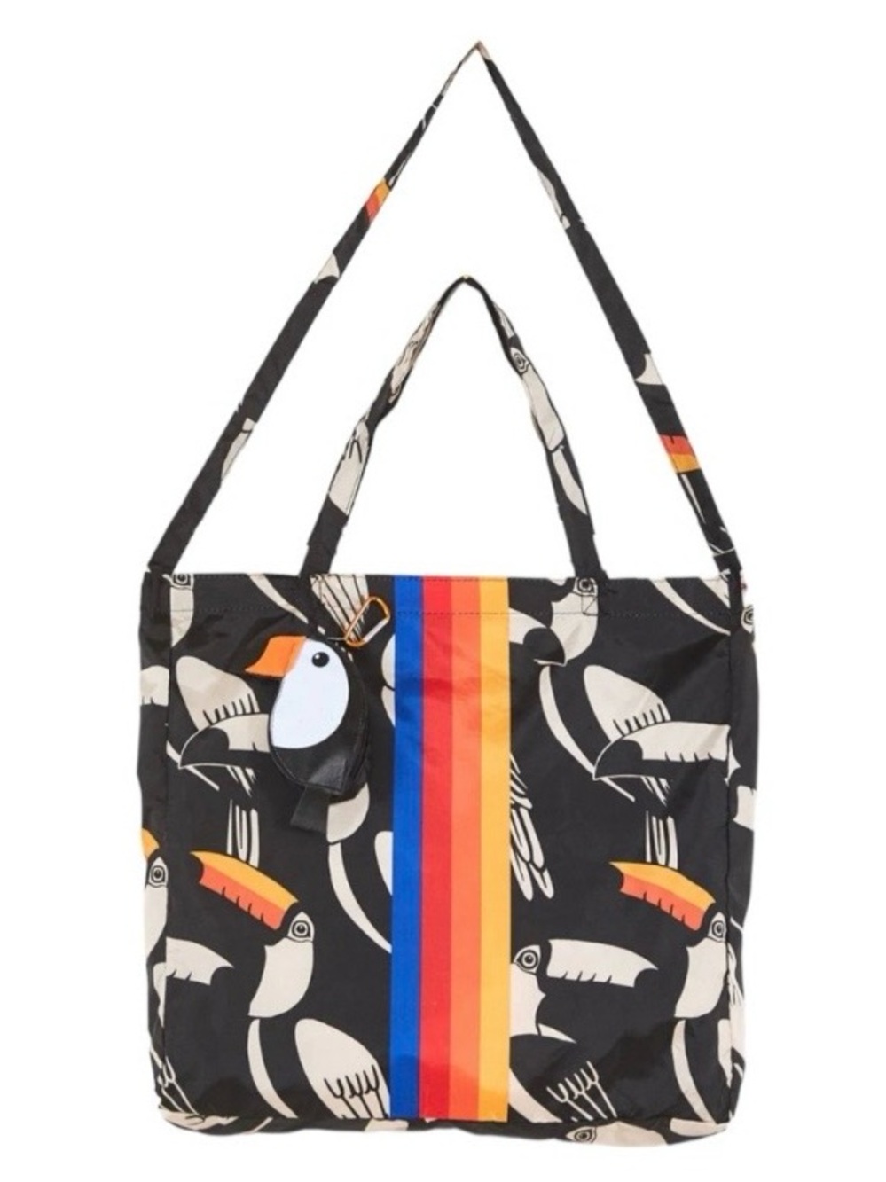 NEW FARM Rio Toucan Fruit Bag Foldable Tote w/ Detachable Carrying Case Pouch - Picture 1 of 6